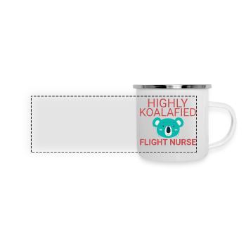 Infirmière de vol Koalafied Air Rescue - Mug panoramique émaillé - blanc - Devant