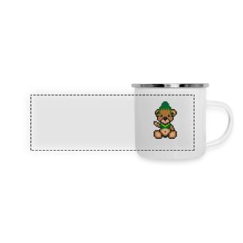 Pixel Bear Inca - Panoramic Camper Mug - white - Front