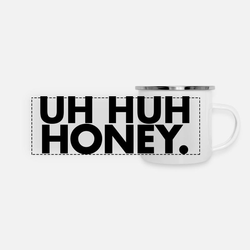 Uh huh honey - Panoramic Camper Mug - white
