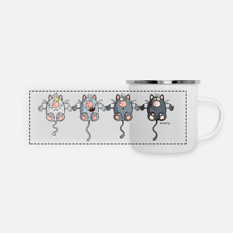 Cat Team - Panoramic Camper Mug - white