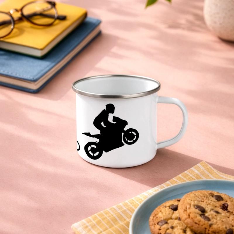 MOTORCYCLE EVOLUTION Panoramic Camper Mug
