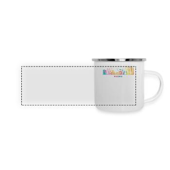Madrid Skyline Madrid - Mug panoramique émaillé - blanc - Devant