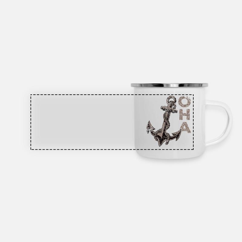 Oha Anker North German panic attack - Panoramic Camper Mug - white