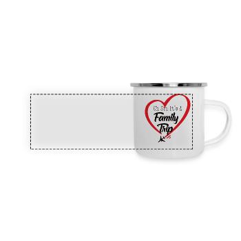 Oh Sip C’est un voyage en famille - Mug panoramique émaillé - blanc - Devant