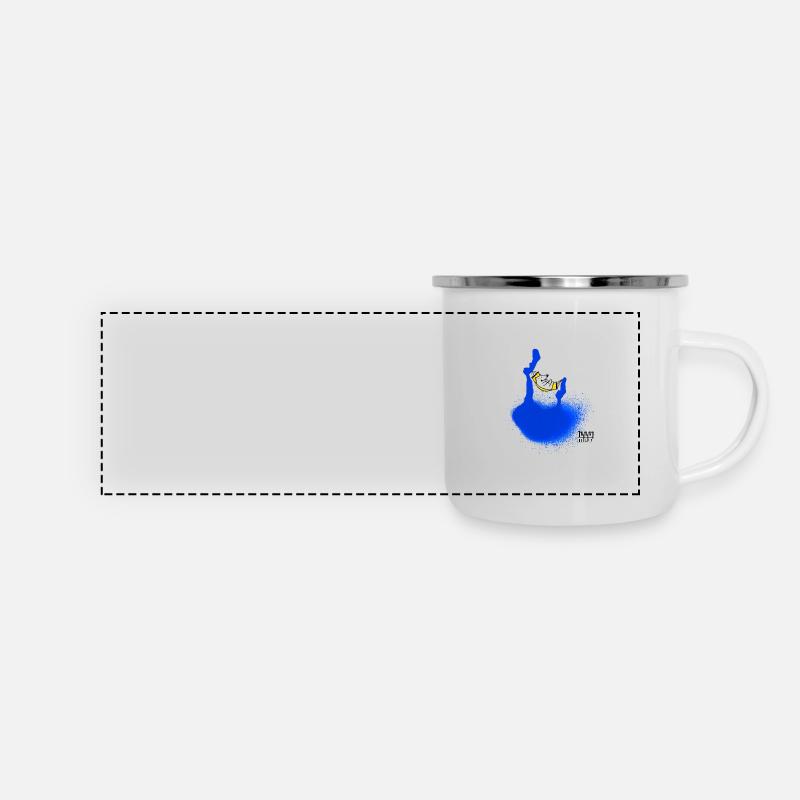 chillen - Panorama Emaille-Tasse - Weiß