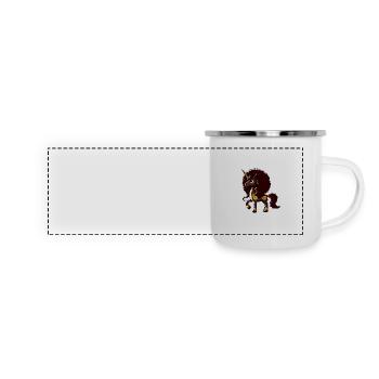 Melanin Unicorn Black Girl Magic - Panoramic Camper Mug - white - Front