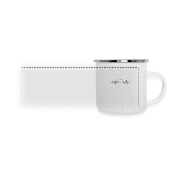 Pig Heartbeat - Panoramic Camper Mug - white - Front
