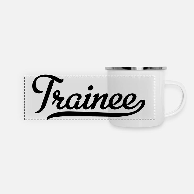 Stagiaire - Mug panoramique émaillé - blanc
