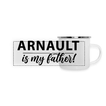 Arnault est mon père ! - Mug panoramique émaillé - blanc - Devant