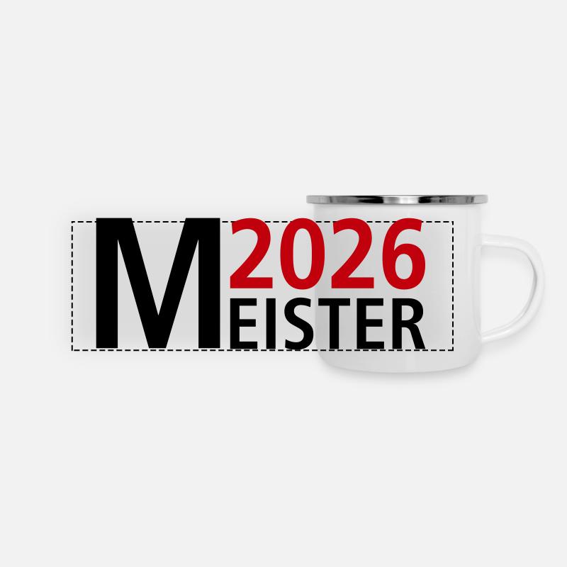 Champion 2026 Championship - Mug panoramique émaillé - blanc