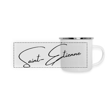 Saint-étienne - cadeau - hollywood - Mug panoramique émaillé - blanc - Devant