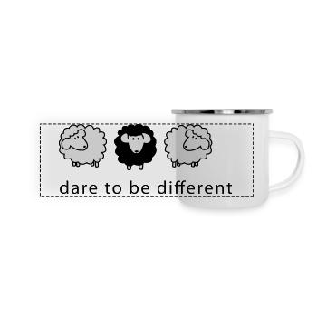 black sheep - Panoramic Camper Mug - white - Front