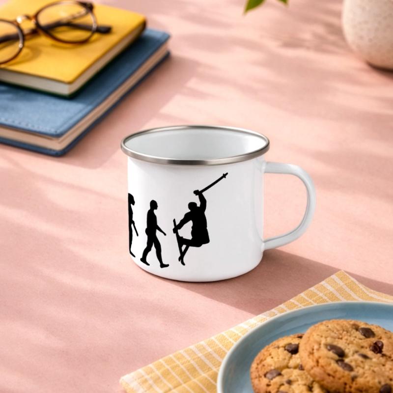 Évolution Ski Mug panoramique émaillé