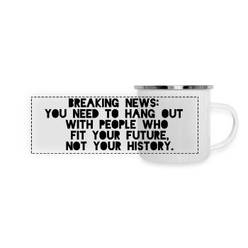 Motivational saying - Panoramic Camper Mug - white - Front