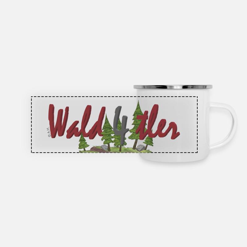 Wald4tler - Panoramic Camper Mug - white