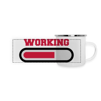 Working - Panoramic Camper Mug - white - Front