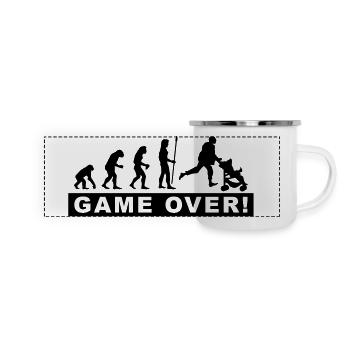 evolution_daddy - Panoramic Camper Mug - white - Front
