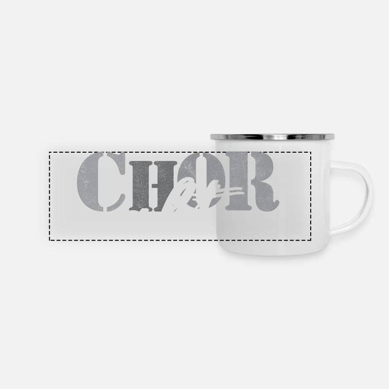 Chor Alt - Panorama Emaille-Tasse - Weiß