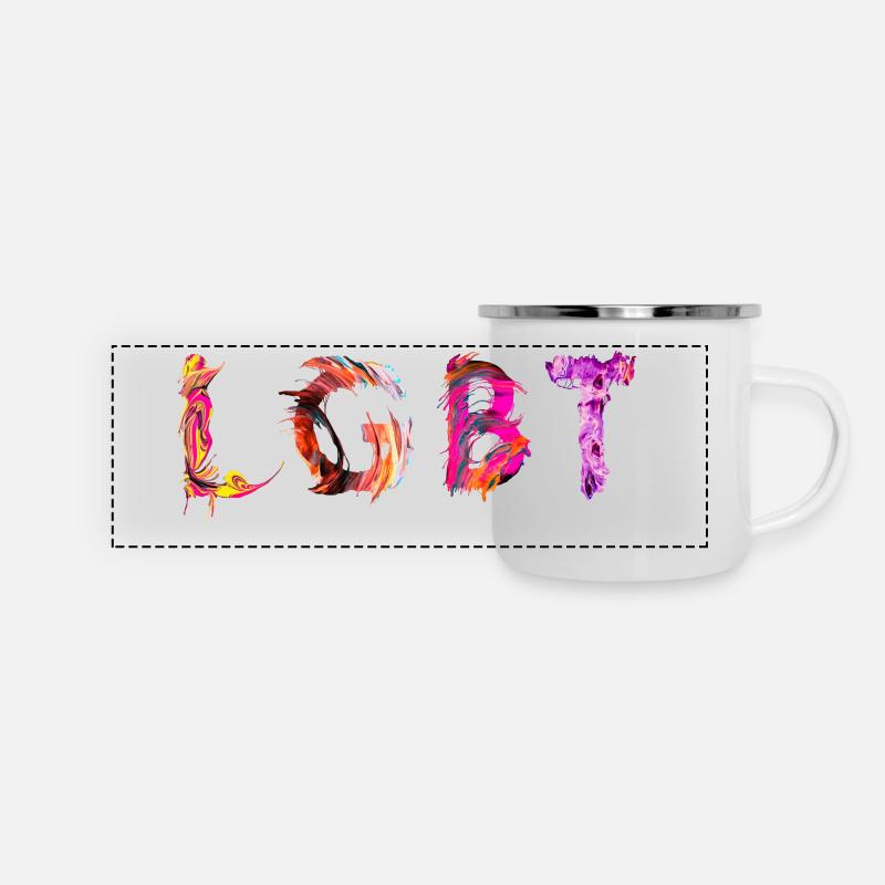 LGBT - Mug panoramique émaillé - blanc