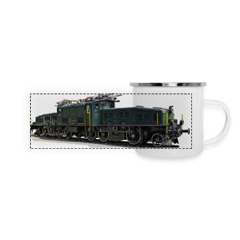 CFF Crocodile - Mug panoramique émaillé - blanc - Devant