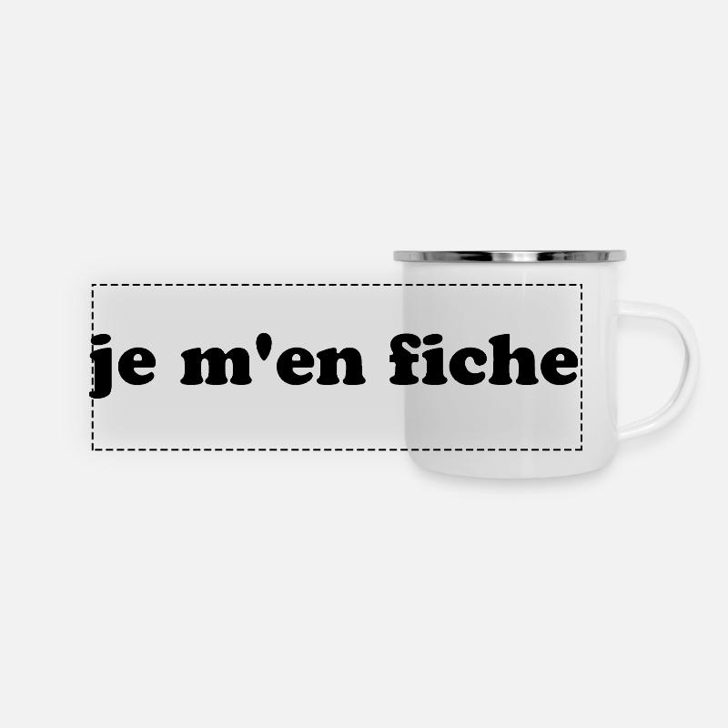 tshirt i don't care humor gift idea - Panoramic Camper Mug - white