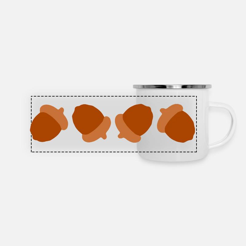 Glands - Mug panoramique émaillé - blanc