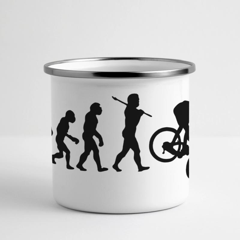 MTB Downhill Evolution Panorama Emaille-Tasse