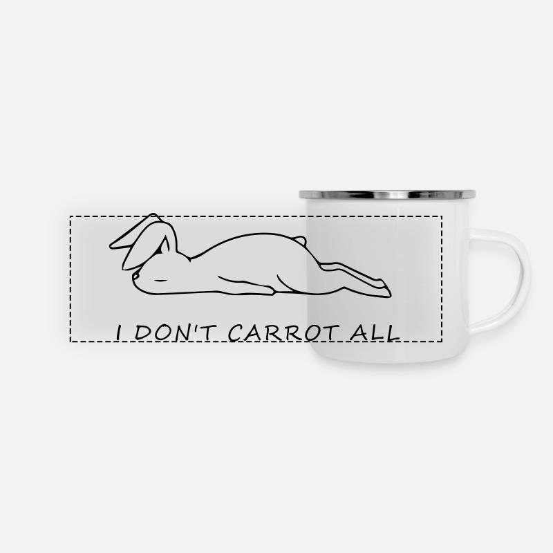 Lapin - Mug panoramique émaillé - blanc