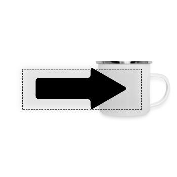 arrow - Panoramic Camper Mug - white - Front