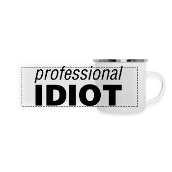 Professional Idiot - Panoramic Camper Mug - white - Front