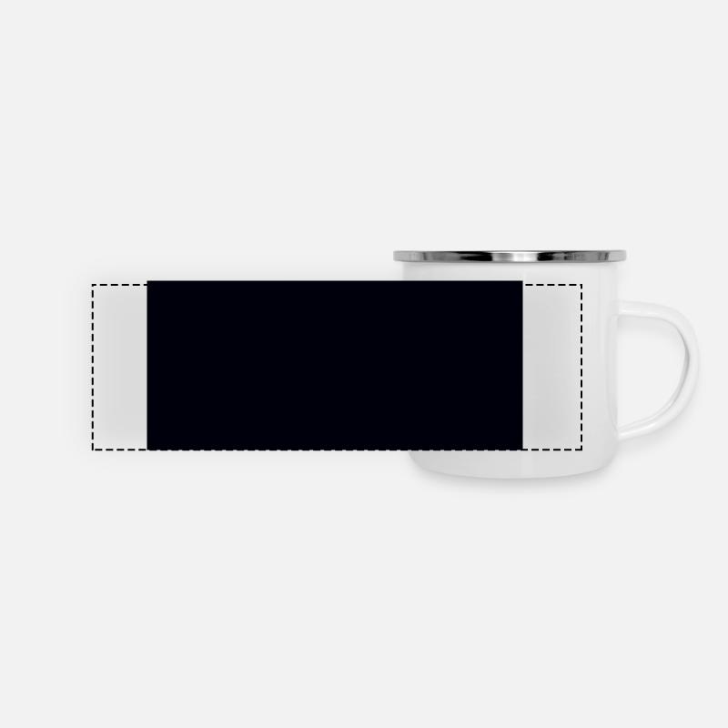 Fat black bar - Panoramic Camper Mug - white