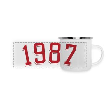 Year of birth sport 1987 - Panoramic Camper Mug - white - Front
