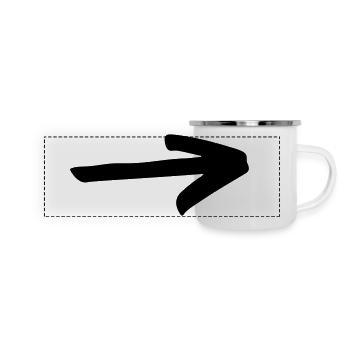 Simple arrow to design yourself - Panoramic Camper Mug - white - Front