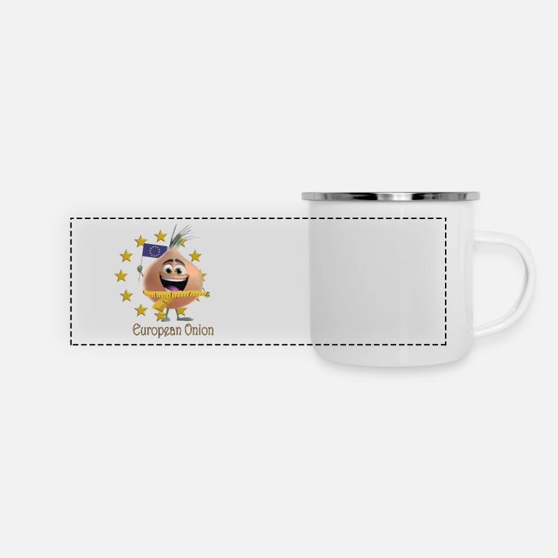 European Onion - Panoramic Camper Mug - white
