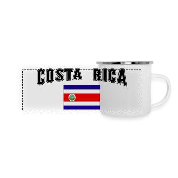 Costa Rica - Panorama Emaille-Tasse - Weiß - Vorne