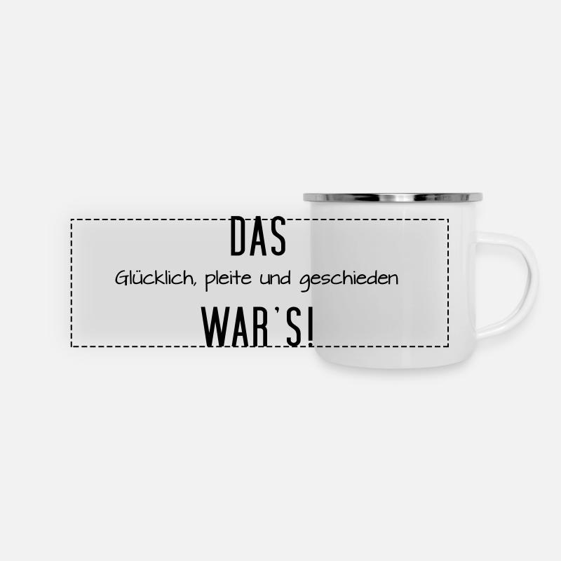 Voilà - Mug panoramique émaillé - blanc