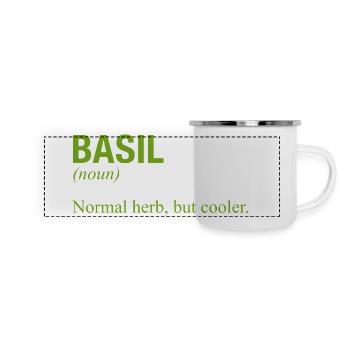 BASIL Basilikum - Panoramic Camper Mug - white - Front