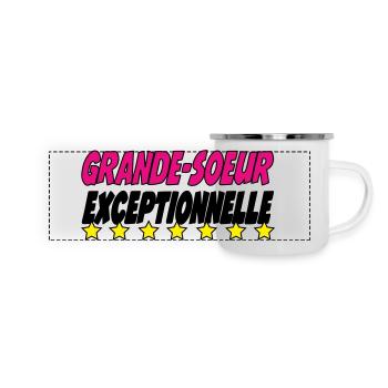EXCEPTIONAL BIG SISTER - Panoramic Camper Mug - white - Front