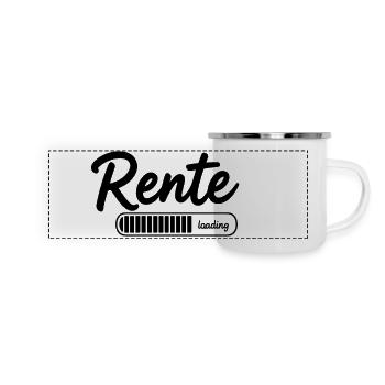 Chargement de la pension 2026 Enfin à la retraite - Mug panoramique émaillé - blanc - Devant