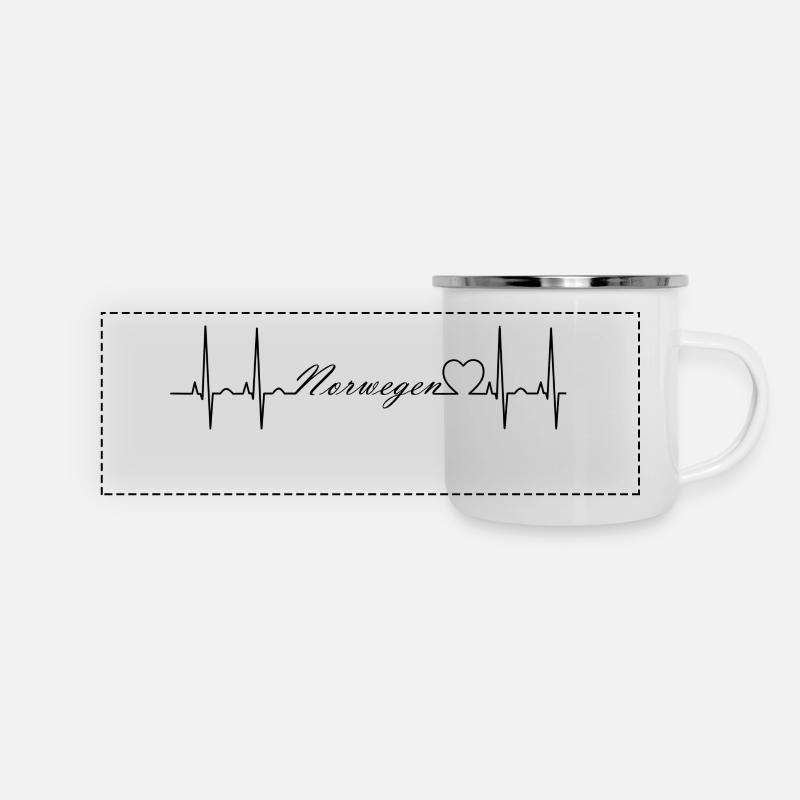 Norway - Panoramic Camper Mug - white