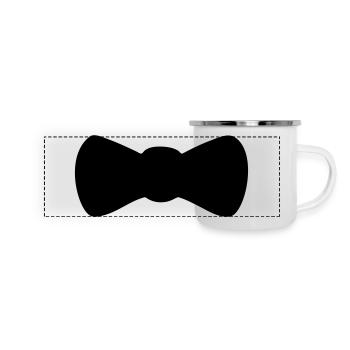 Fliege - Panorama Emaille-Tasse - Weiß - Vorne