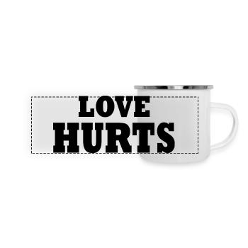 Love hurts - Panoramic Camper Mug - white - Front