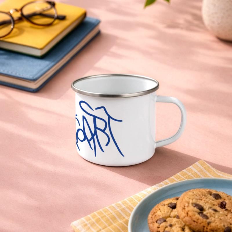 Stuttgart dans le style graffiti Mug panoramique émaillé