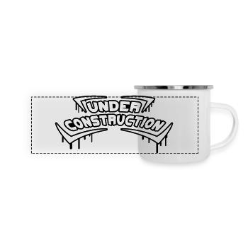 Under Construction - Panorama Emaille-Tasse - Weiß - Vorne