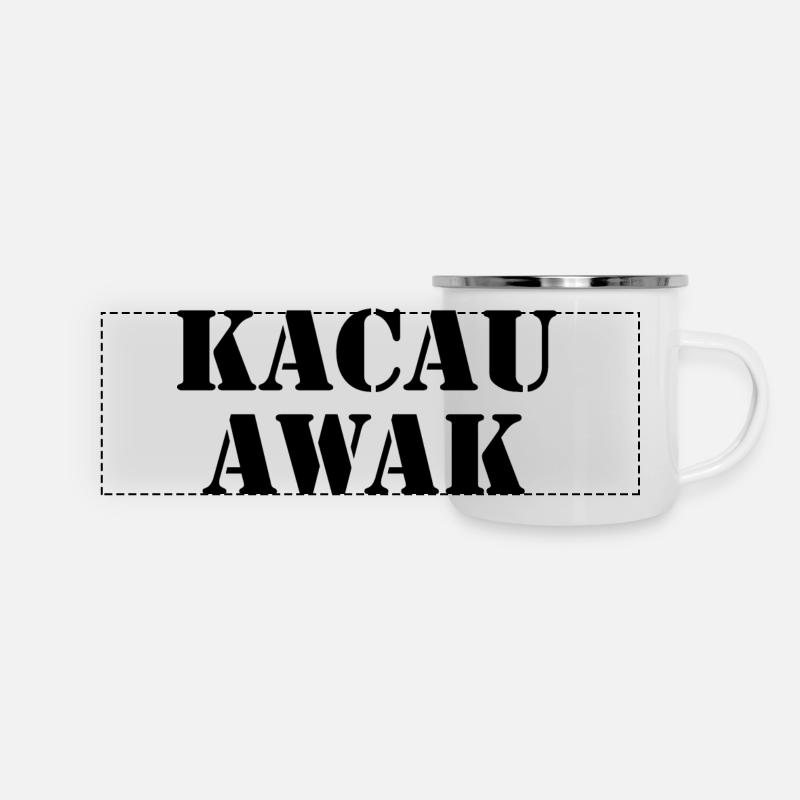 Malaisie - Mug panoramique émaillé - blanc