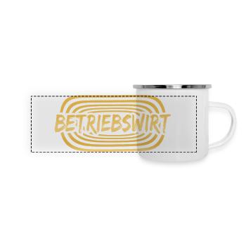 Business economist as work - Panoramic Camper Mug - white - Front