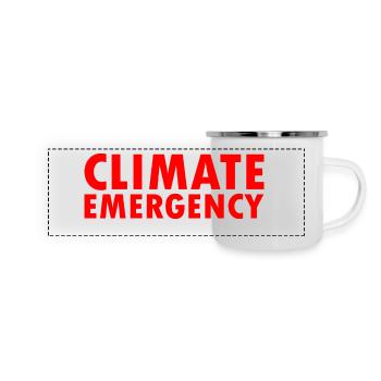 Climate emergency - Panoramic Camper Mug - white - Front