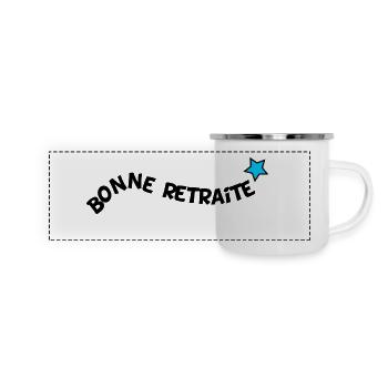 retirement. HAPPY RETIREMENT. HAPPY RETIREMENT - Panoramic Camper Mug - white - Front