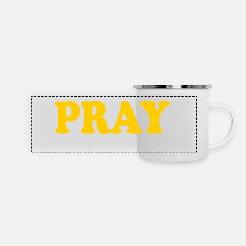 Pray - Panoramic Camper Mug - white
