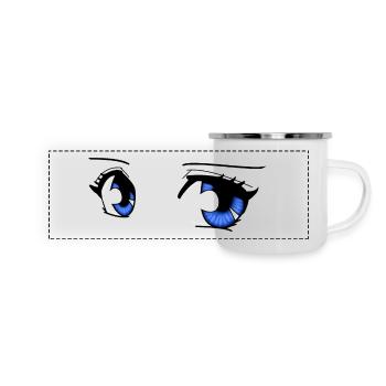 manga eyes - Panoramic Camper Mug - white - Front